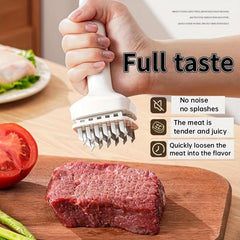 2pcs Kitchen Meat Tenderizer Manual Juicer Stainless Steel Meat Tenderizer Blade