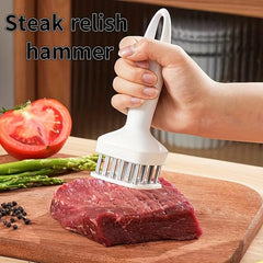 2pcs Kitchen Meat Tenderizer Manual Juicer Stainless Steel Meat Tenderizer Blade