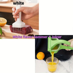 2pcs Kitchen Meat Tenderizer Manual Juicer Stainless Steel Meat Tenderizer Blade
