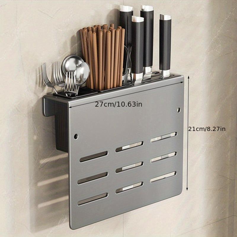 Wall Mounted Knife Rack with Cutting Board Holder