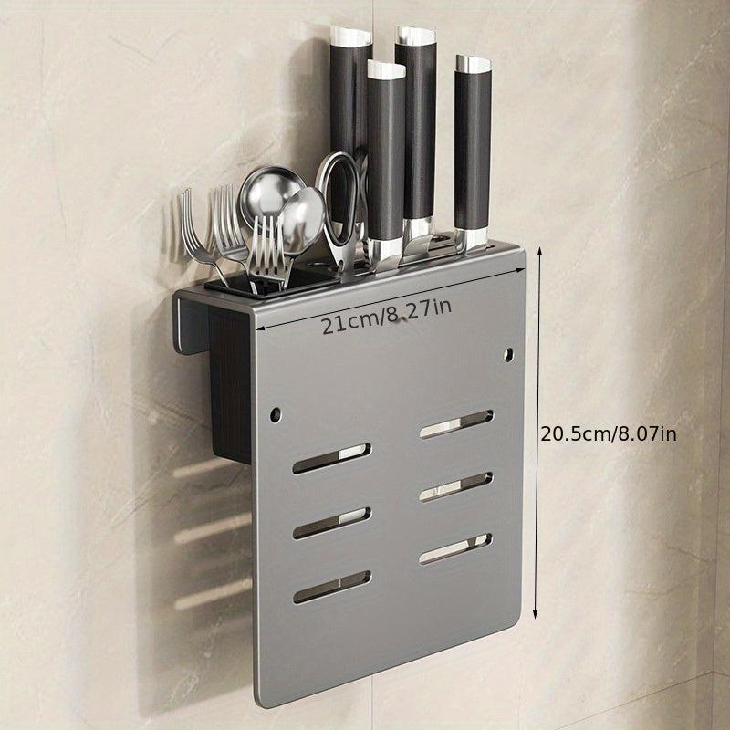 Wall Mounted Knife Rack with Cutting Board Holder