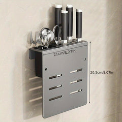 Wall Mounted Knife Rack with Cutting Board Holder