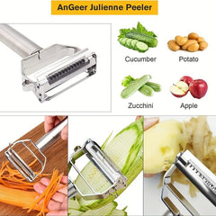 2in1 Stainless Steel Peeler & Grater for Fruits and Vegetables