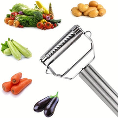 2in1 Stainless Steel Peeler & Grater for Fruits and Vegetables