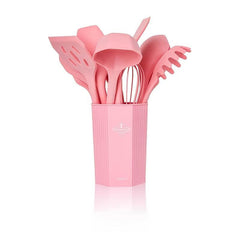 12pcs Silicone Kitchen Utensils Wooden Handle Kitchen Gadgets