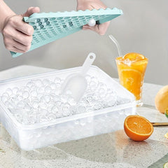 3pcs Mini Ice Cube Tray with Lid and Bin for Chilling Drinks