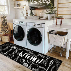 Cutlery Kitchen Rug Absorbent Non Slip Stain Resistant Waterproof