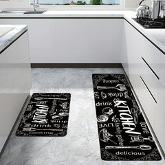 Cutlery Kitchen Rug Absorbent Non Slip Stain Resistant Waterproof