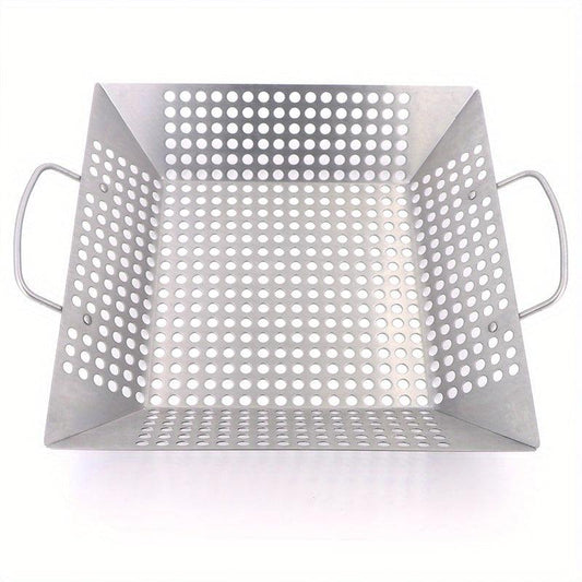 Stainless Steel BBQ Basket With Handles 35x56x30 - Non-stick BBQ Tray