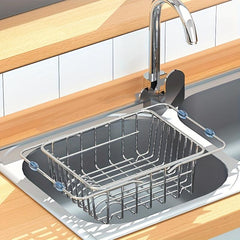 Sink Drain Rack Retractable Stainless Steel Sink Strai