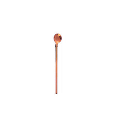 Colorful Stainless Steel Straw Spoon Long Handle Ice Scooping Mixing Drinking