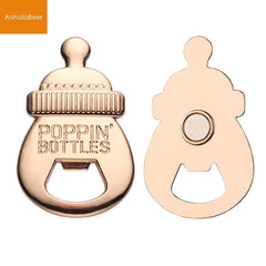 1pc Baby Shower Milk Beer Opener Refrigerator Magnet Baby Bath For Guests