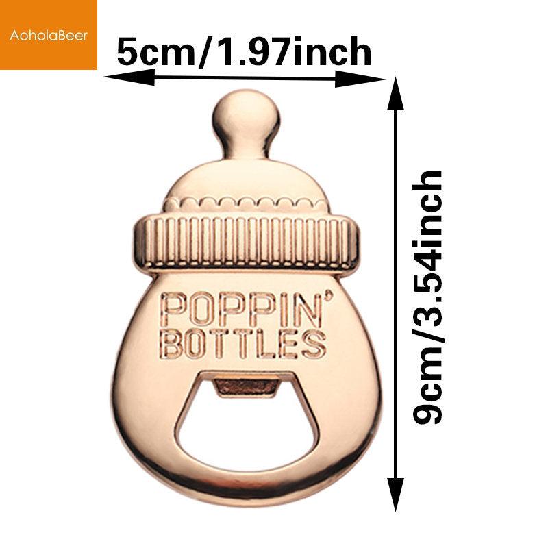 1pc Baby Shower Milk Beer Opener Refrigerator Magnet Baby Bath For Guests