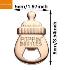 1pc Baby Shower Milk Beer Opener Refrigerator Magnet Baby Bath For Guests