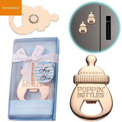 1pc Baby Shower Milk Beer Opener Refrigerator Magnet Baby Bath For Guests