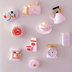 1pc Pink Heart Refrigerator Magnets for Home and Locker Decoration