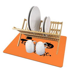 Absorbent Dish Drying Pad for Kitchen Countertop