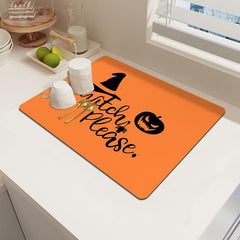 Absorbent Dish Drying Pad for Kitchen Countertop