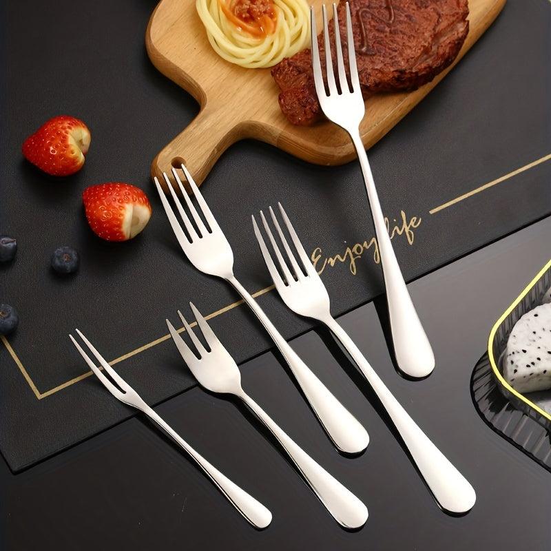 4pcs Stainless Steel Tableware Kitchen Fork Spoon Set