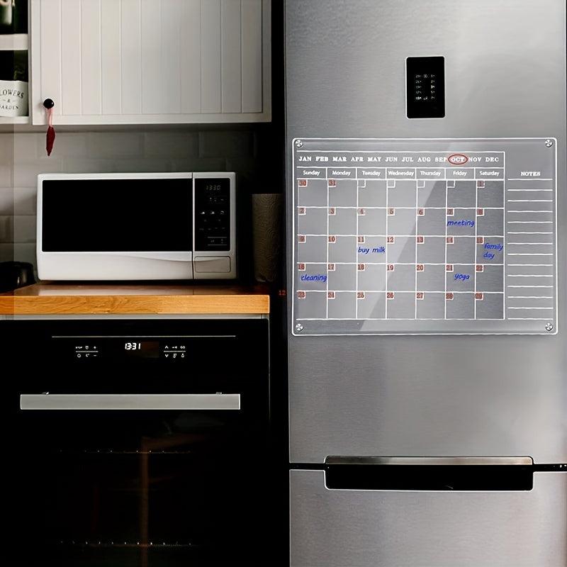 8pcs Magnetic Refrigerator Stickers Set with Acrylic Board and Pens