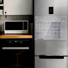8pcs Magnetic Refrigerator Stickers Set with Acrylic Board and Pens