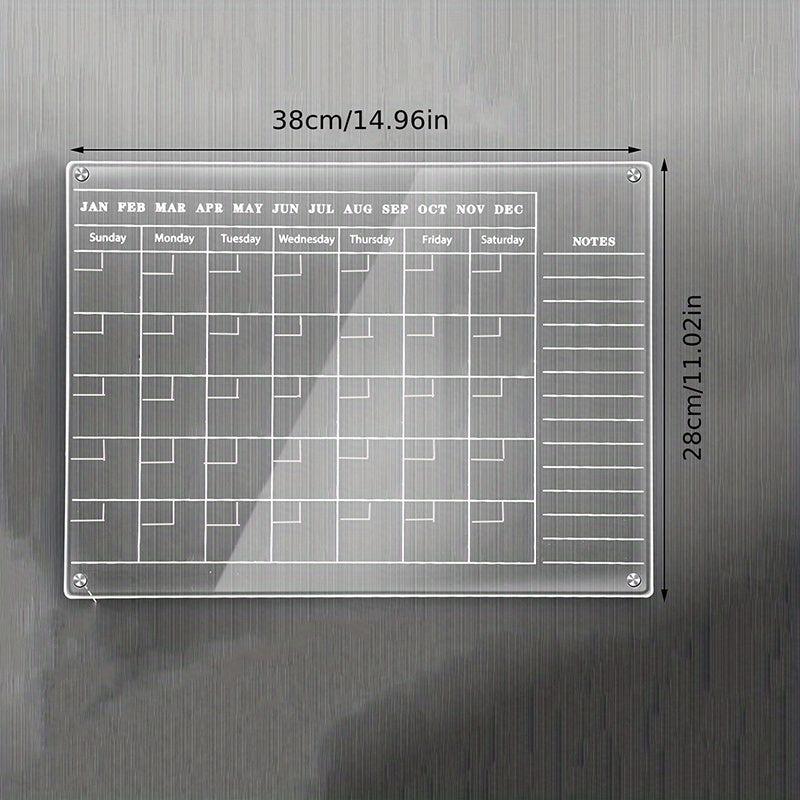 8pcs Magnetic Refrigerator Stickers Set with Acrylic Board and Pens