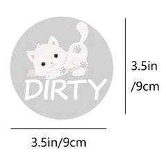 Cartoon Animals Dishwasher Magnet Clean Dirty Sign Strong Magnet Kitchen Gadget