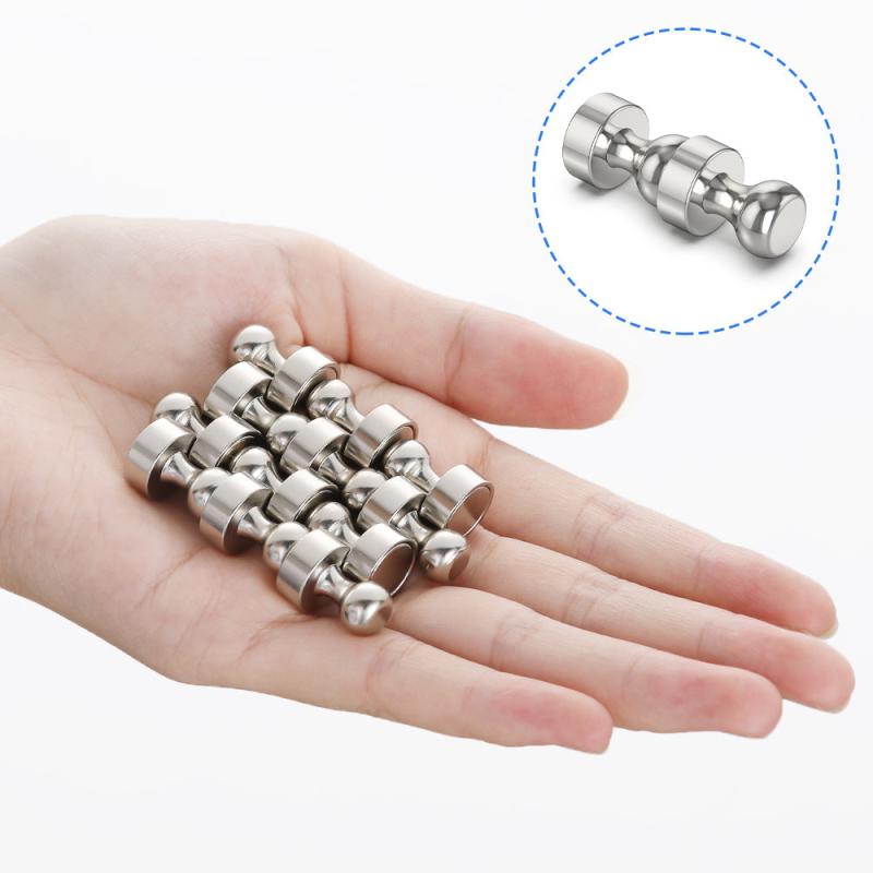 12pcs Metal Fridge Magnets for Whiteboard Refrigerator