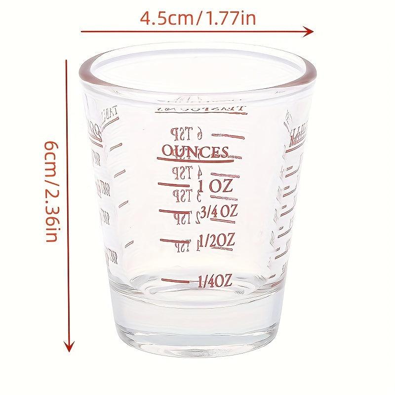 30ml 1oz Glass Measuring Cup With Scale Shot Glass Liquid Glass Ounce Cup