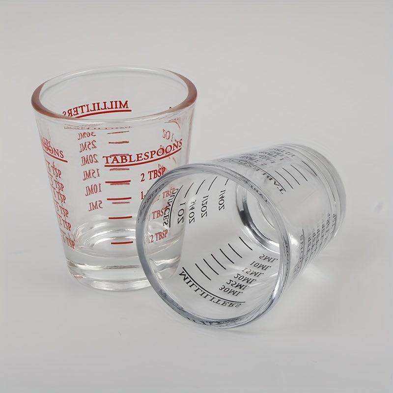 30ml 1oz Glass Measuring Cup With Scale Shot Glass Liquid Glass Ounce Cup