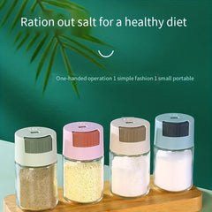 1pc Glass Seasoning Jar Kitchen Salt Box Spice Bottle