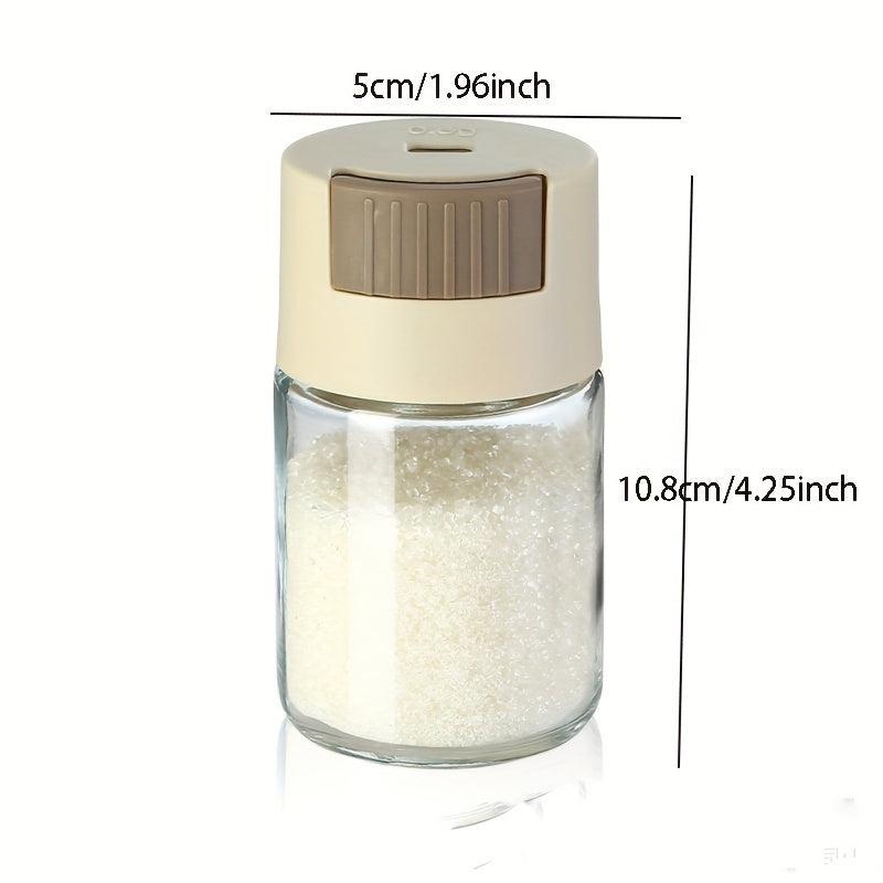 1pc Glass Seasoning Jar Kitchen Salt Box Spice Bottle