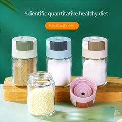 1pc Glass Seasoning Jar Kitchen Salt Box Spice Bottle