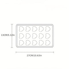 2pcs Silicone Ice Cube Mold 21 Grid Tray with Lid Stackable for Freezer Cocktail