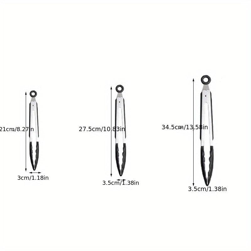 1pc Silicone Food Tongs Heat Resistant Anti-scalding Clip