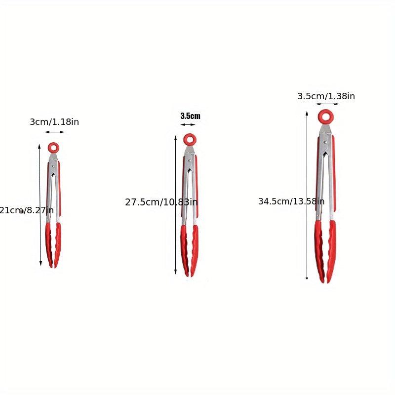 1pc Silicone Food Tongs Heat Resistant Anti-scalding Clip