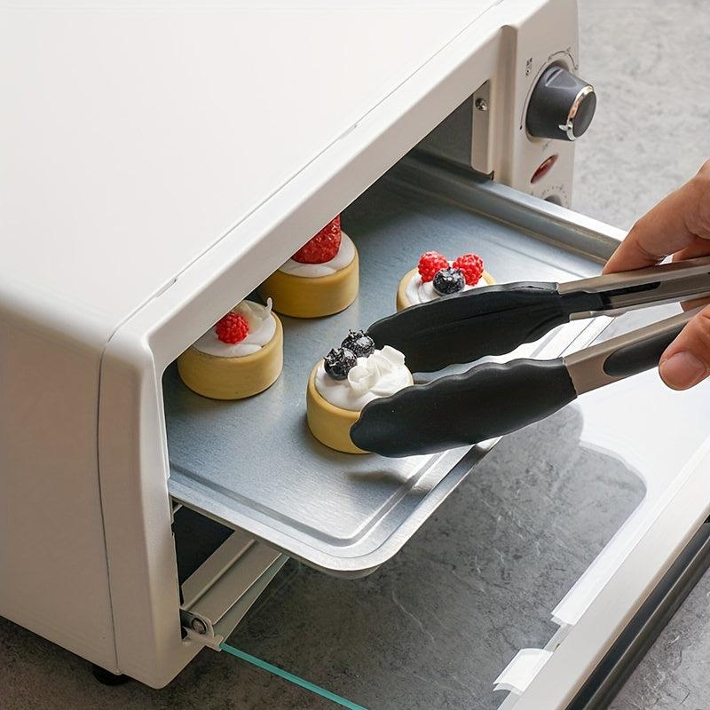 1pc Silicone Food Tongs Heat Resistant Anti-scalding Clip