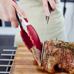 1pc Silicone Food Tongs Heat Resistant Anti-scalding Clip