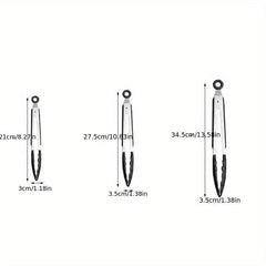 1pc Silicone Food Tongs Heat Resistant Anti-scalding Clip