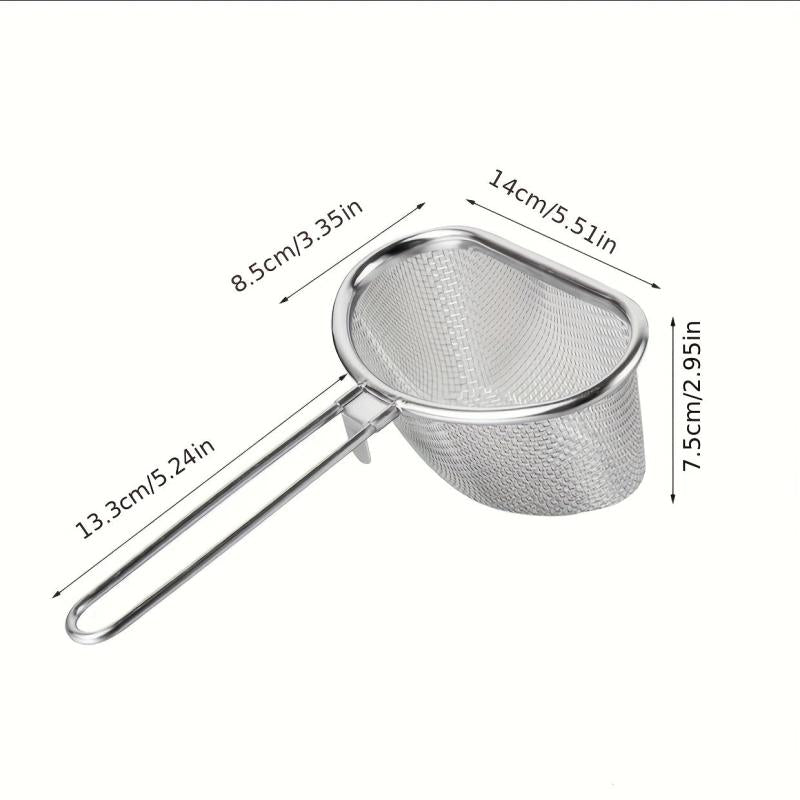 2pcs Stainless Steel Small Strainer Spoon Household Hot Pot Colander Spoon