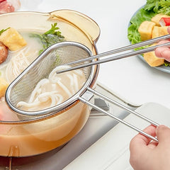 2pcs Stainless Steel Small Strainer Spoon Household Hot Pot Colander Spoon