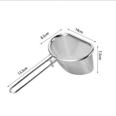 2pcs Stainless Steel Small Strainer Spoon Household Hot Pot Colander Spoon