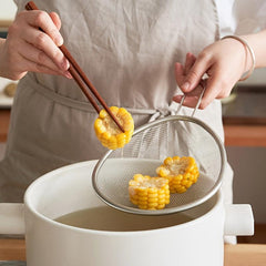 Kitchen Mesh Filter Spoon With Handle Stainless Steel Strainer Spoon
