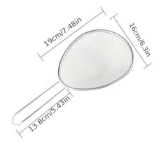 Kitchen Mesh Filter Spoon With Handle Stainless Steel Strainer Spoon