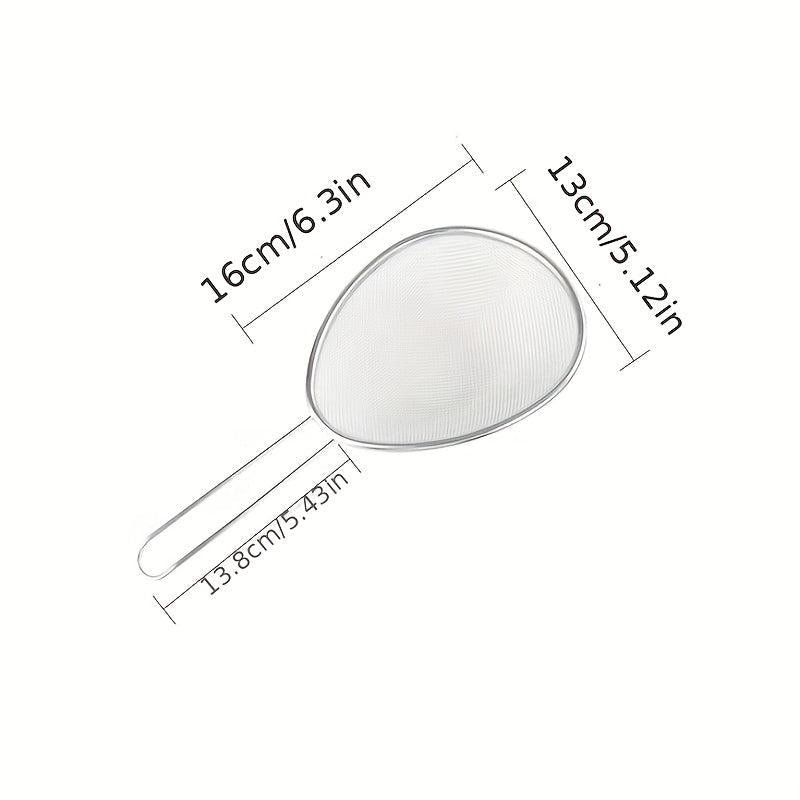 Kitchen Mesh Filter Spoon With Handle Stainless Steel Strainer Spoon