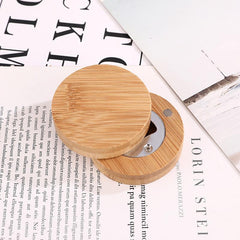 Bamboo Circle Personalized Bottle Opener Solid Barware Tool Wedding