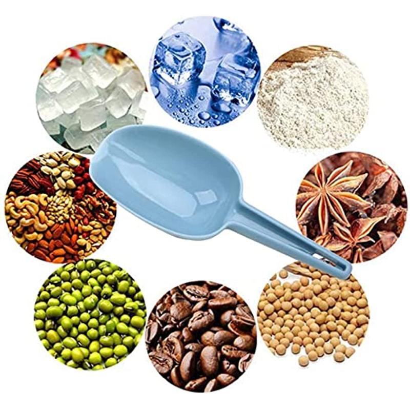 3pcs Ice Scoop Plastic Kitchen Scoops Canisters Ice Shovel Ice Maker Freezer Ric