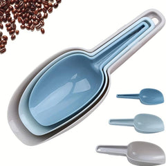 3pcs Ice Scoop Plastic Kitchen Scoops Canisters Ice Shovel Ice Maker Freezer Ric