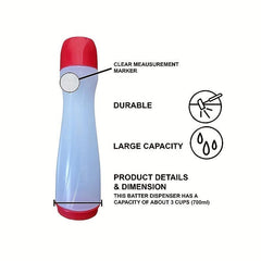 Batter Dispenser Hand Shaking Mixing Bottle Butter Mixing Pot Pancake