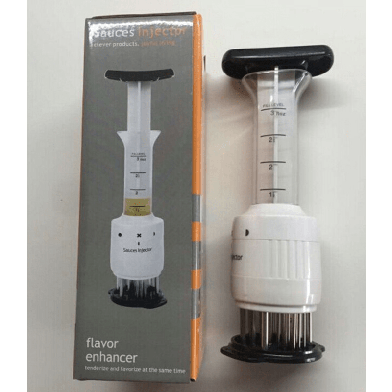 Stainless Steel Meat Tenderizer Injector Tool with Needles